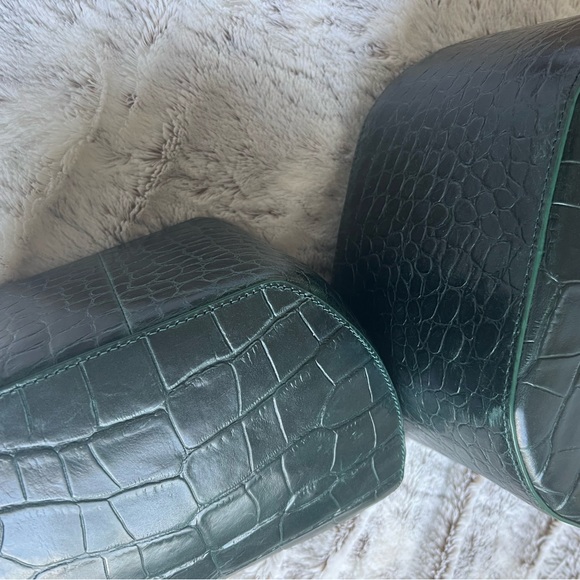STAUD croc dark green Frida Bag - Picture 8 of 10